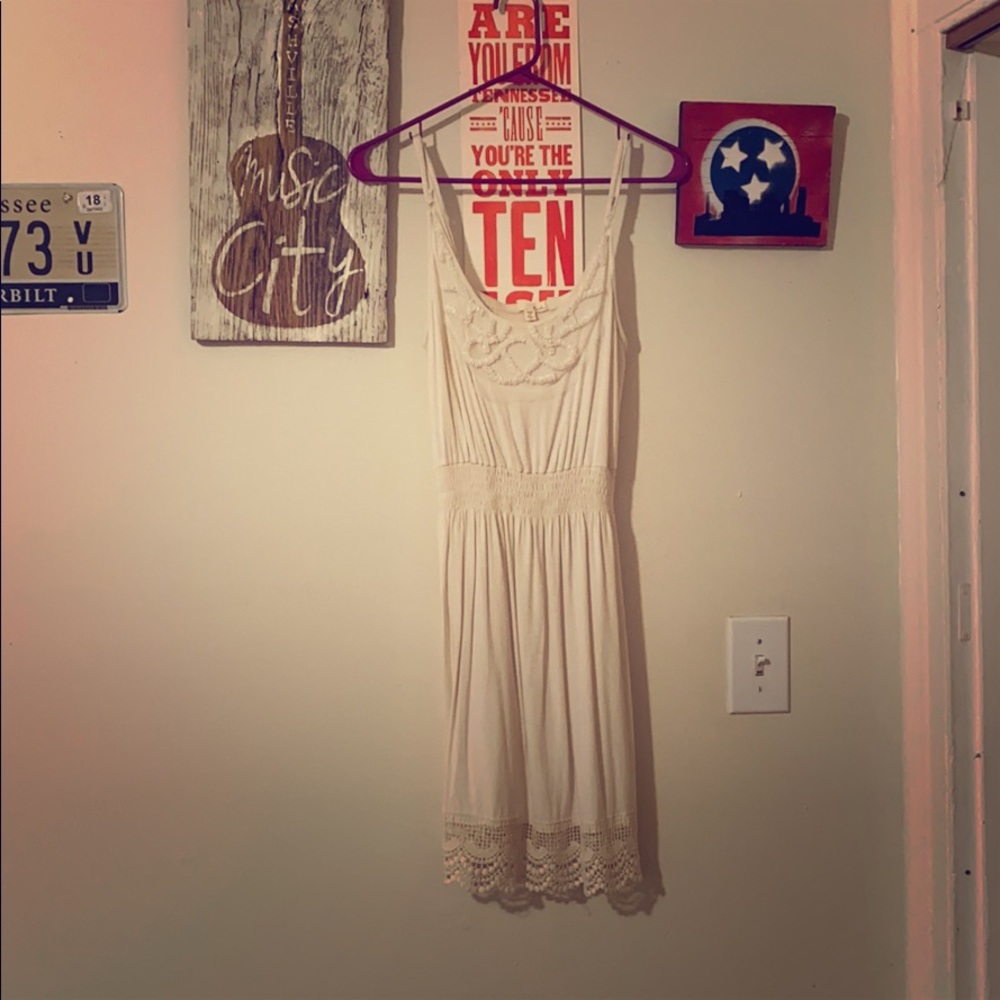 Lush Brand Cream Cotton Dress